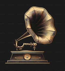 Antiker Grammophon